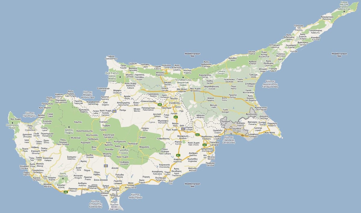 rúa mapa de peyia Chipre