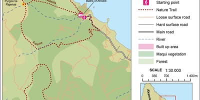 Mapa de afrodita banda Chipre 