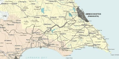 Mapa de ayia napa Chipre