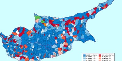 Mapa de Chipre étnica