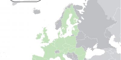 Mapa de europa mostrando Chipre