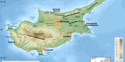 Chipre xeografía mapa