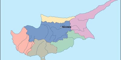 Mapa de Chipre vector