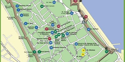 Mapa de famagusta norte de Chipre