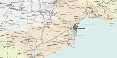 Mapa de Chipre larnaca
