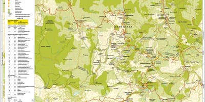 Mapa de troodos montañas Chipre